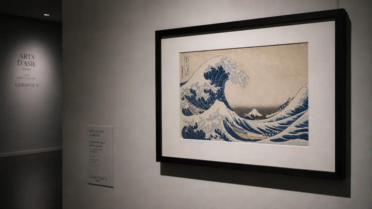 La Grande Vague d'Hokusai mise aux enchères chez Christie's Paris le 10 juin prochain