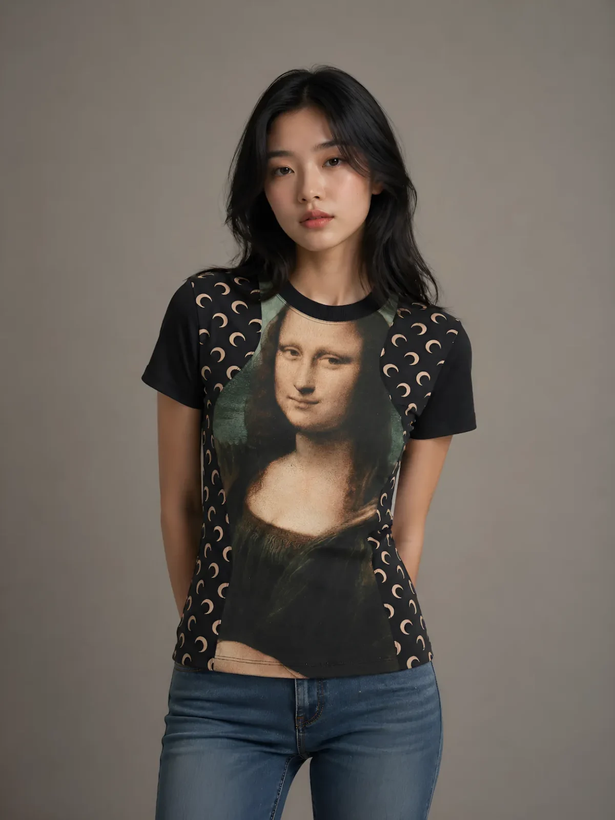 Marine Serre revisite la Joconde du Louvre avec une collection capsule upcyclée inédite