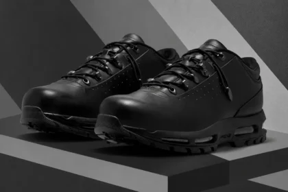 Nike Air Max Goadome Low, l'icône brute du hip-hop s'offre un secret estival sous sa robe de cuir noir