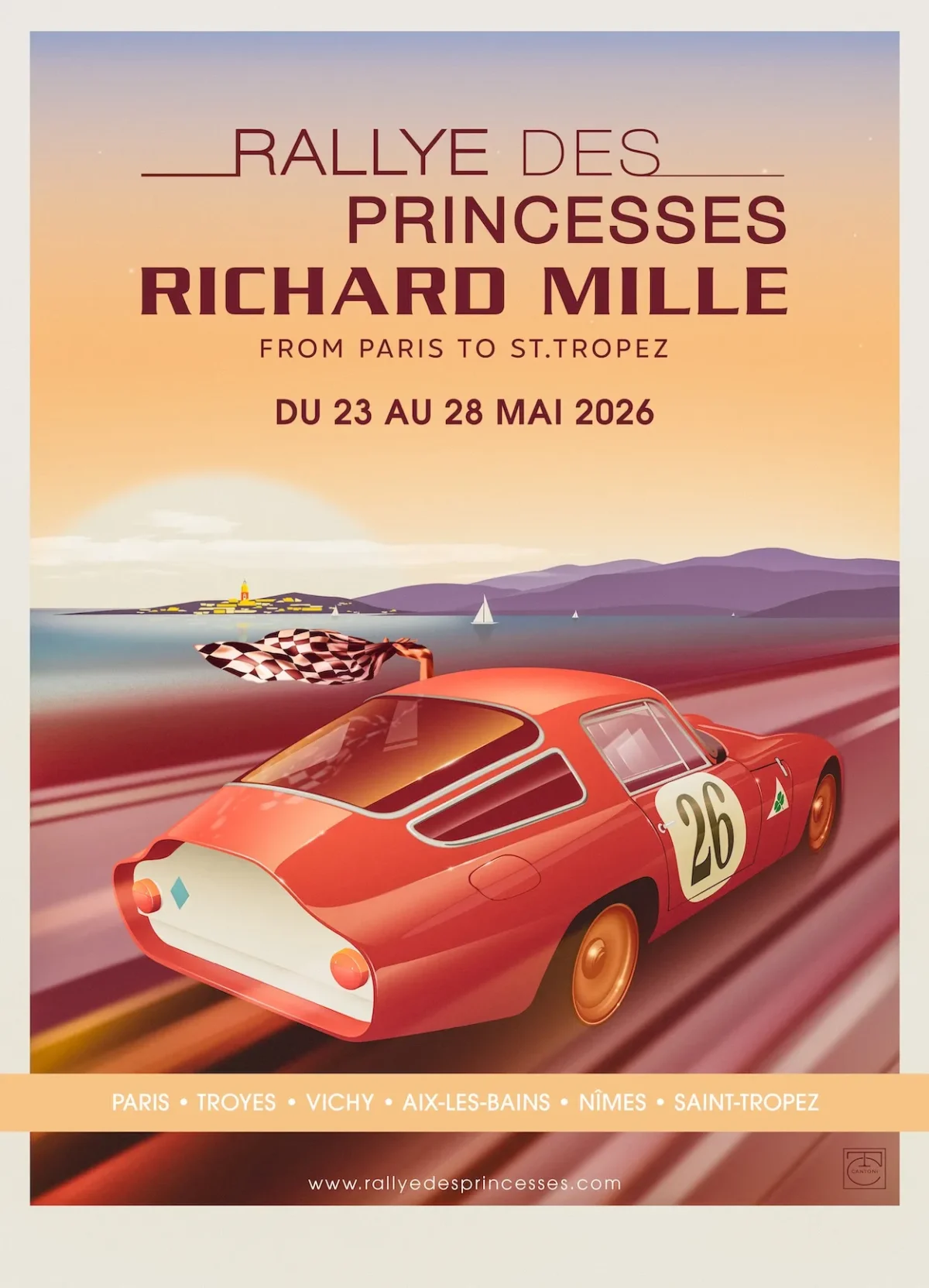 Le Rallye des Princesses Richard Mille 2026 célèbre ses 25 ans avec un plateau historique de voitures de légende