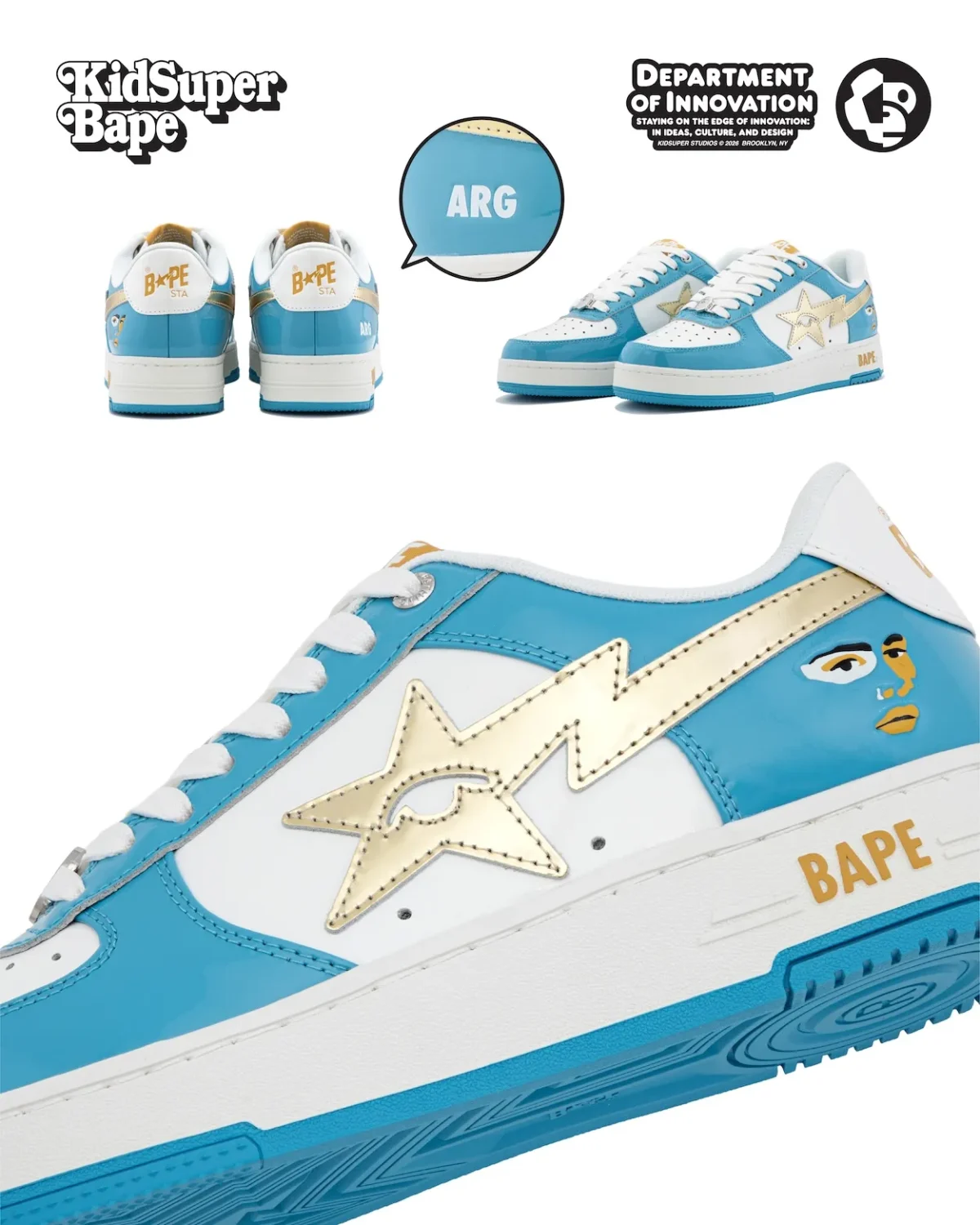 BAPE x KidSuper SUPERBAPE CUP 10 BAPE et KidSuper donnent à la BAPE STA une Coupe du monde intime