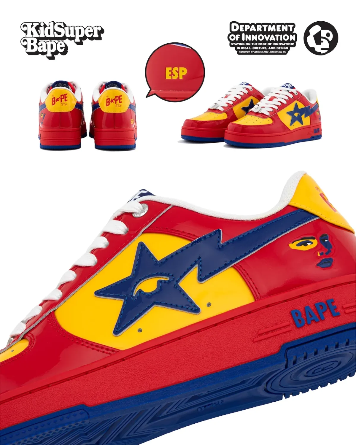 BAPE x KidSuper SUPERBAPE CUP 5 BAPE et KidSuper donnent à la BAPE STA une Coupe du monde intime