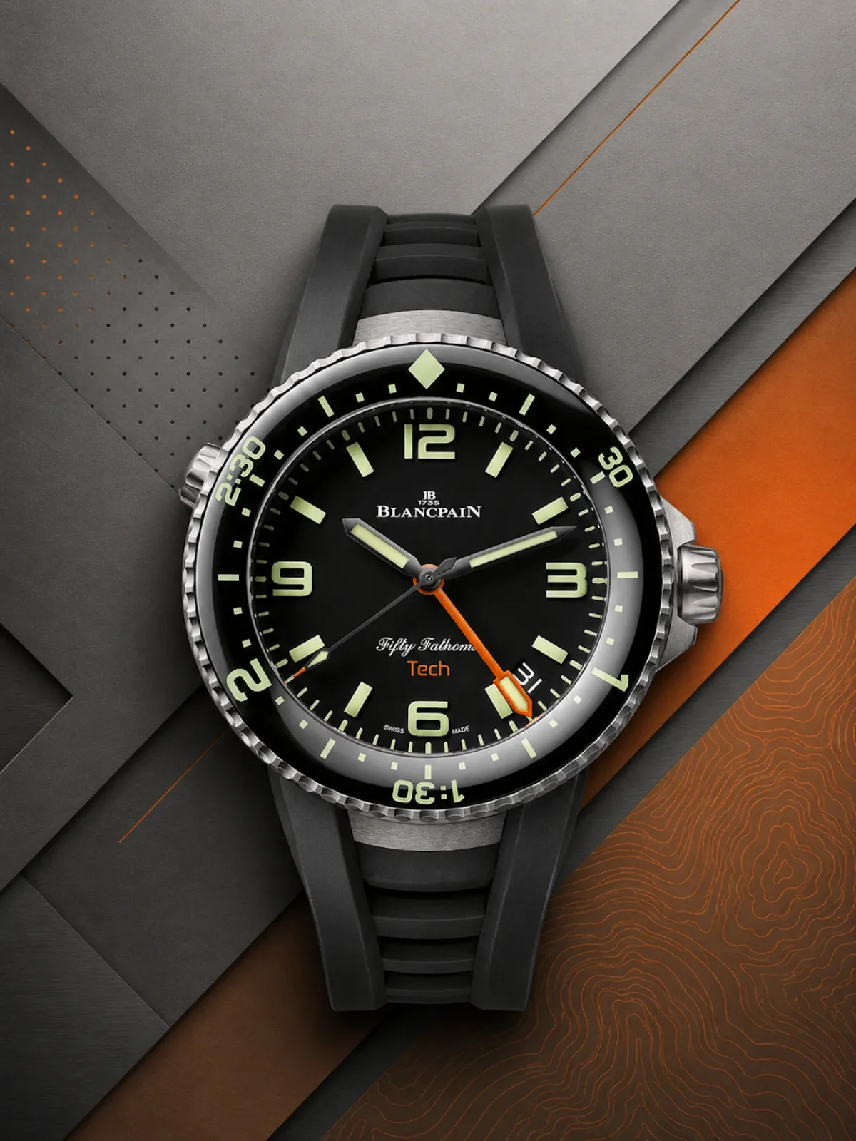 Blancpain Fifty Fathoms Tech 5 Blancpain Fifty Fathoms Tech, la montre de plongée qui repense le temps sous l’eau