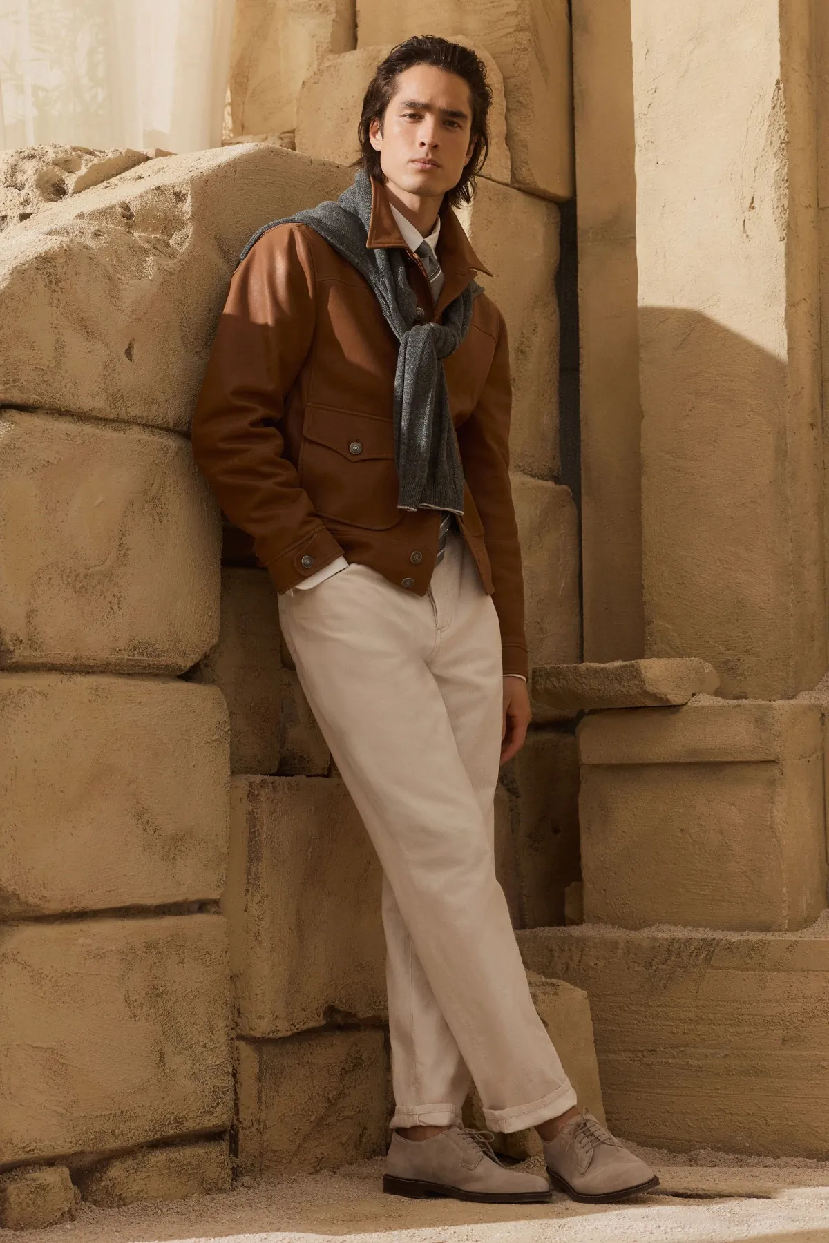 Brunello Cucinelli Spring Summer 2027 Milan Fashion Week 3 Brunello Cucinelli au printemps 2027, l'élégance d'un homme qui refuse les étiquettes