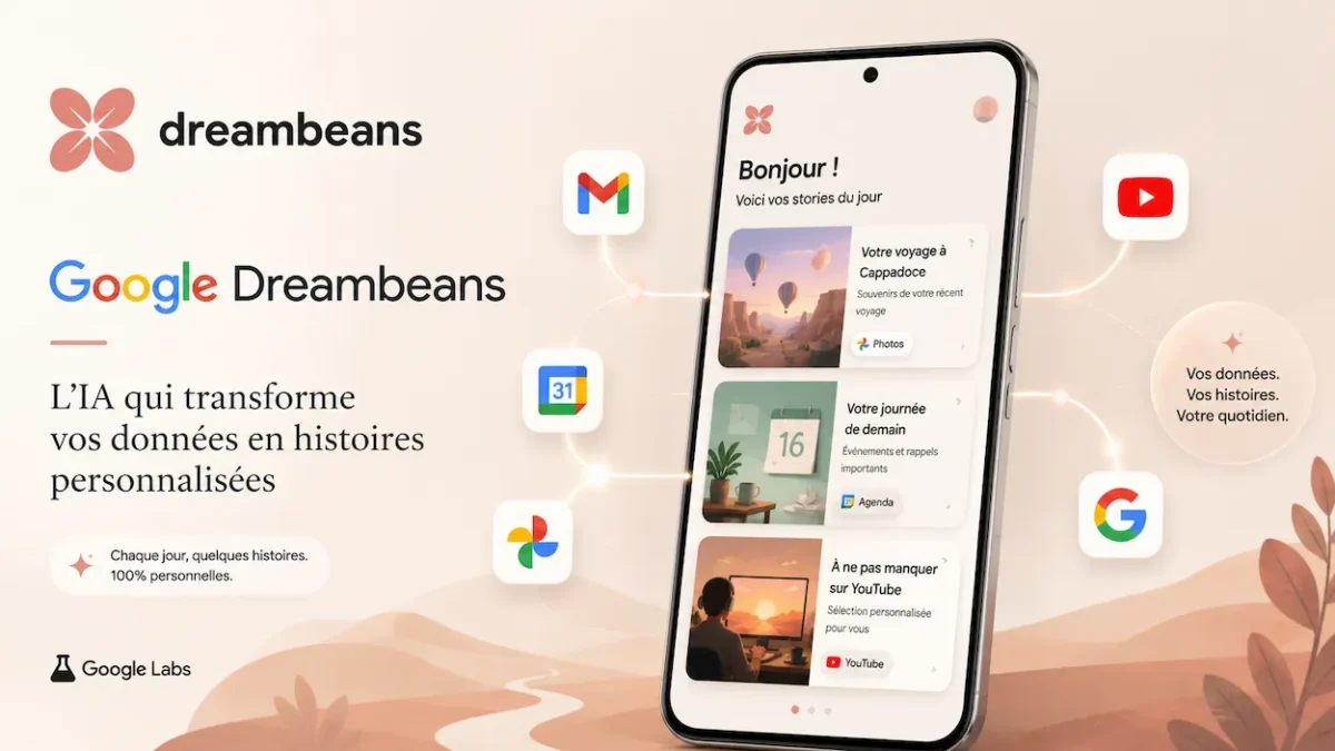 Google Dreambeans, l'IA qui transforme votre vie numérique en récits illustrés