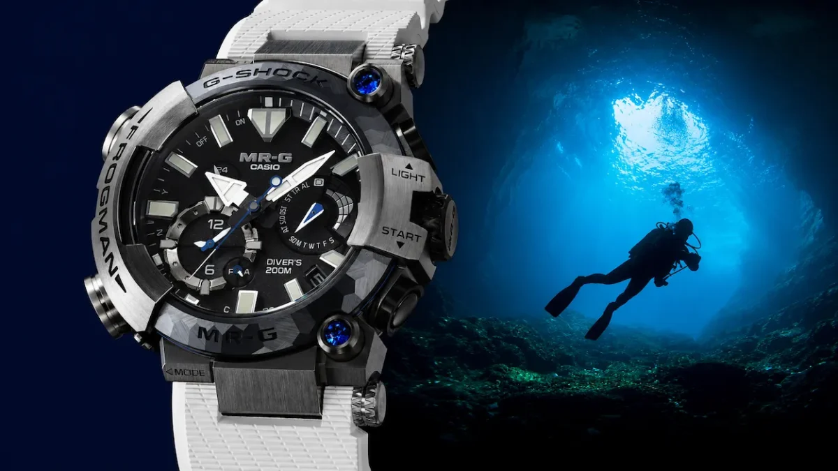 G-SHOCK Frogman MRG-BF1000EB-1A, l’art japonais plonge dans les abysses du luxe