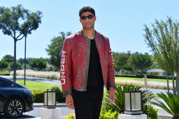 L'échappée belle d'Achraf Hakimi en cuir Under Armour x 424