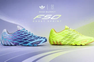 Bad Bunny et adidas Originals réveillent la F50 Ghost Sprint, hommage bleu à l'araignée-loup portoricaine