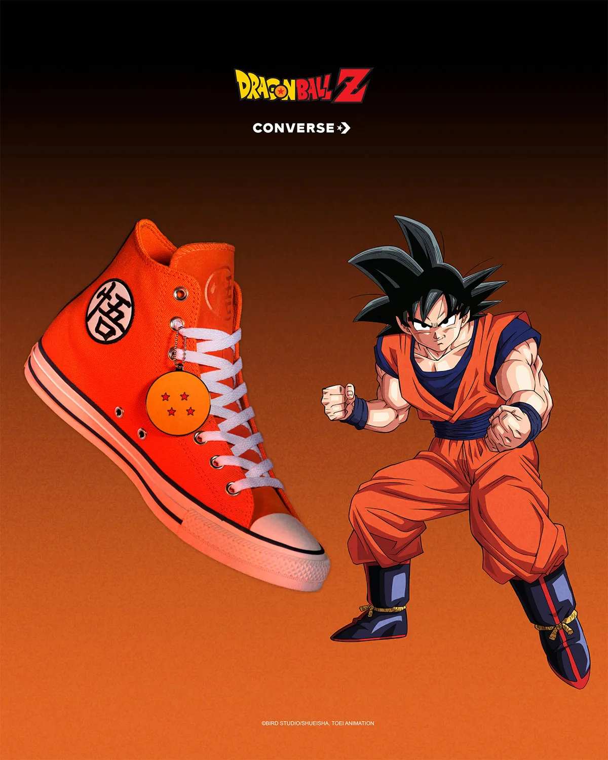 Converse convoque les héros de Dragon Ball Z sur la Chuck 70