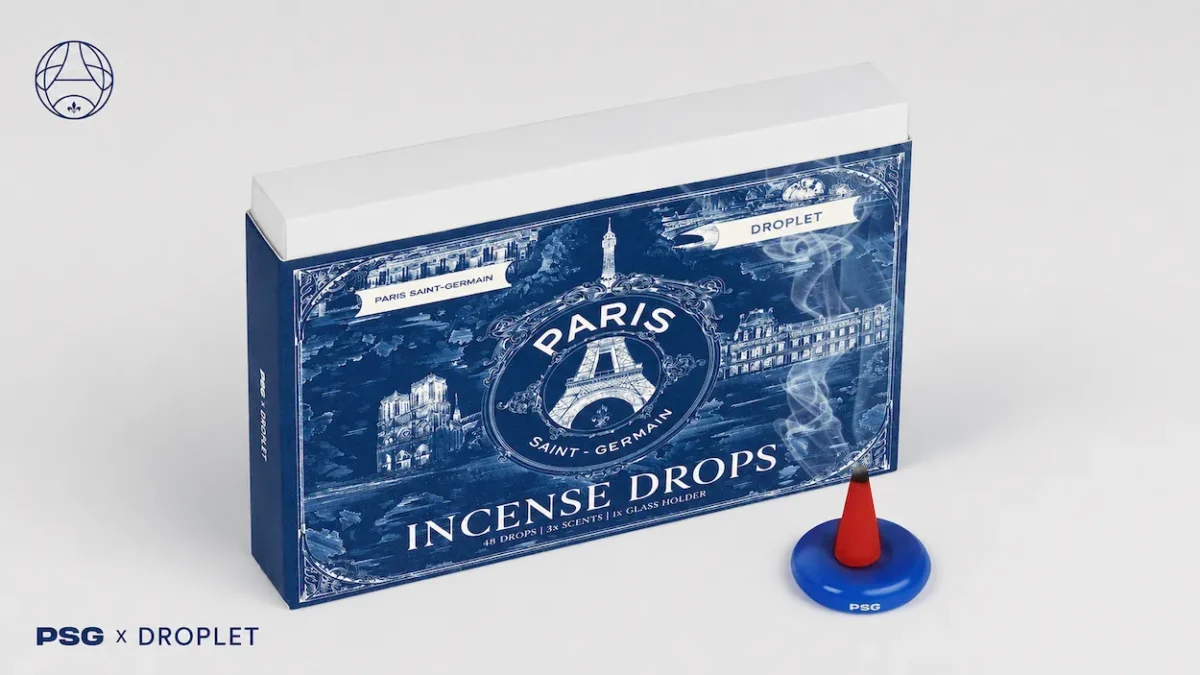 Droplet et Paris Saint-Germain enferment l'intensité d'un jour de match dans une collection de parfums d'intérieur