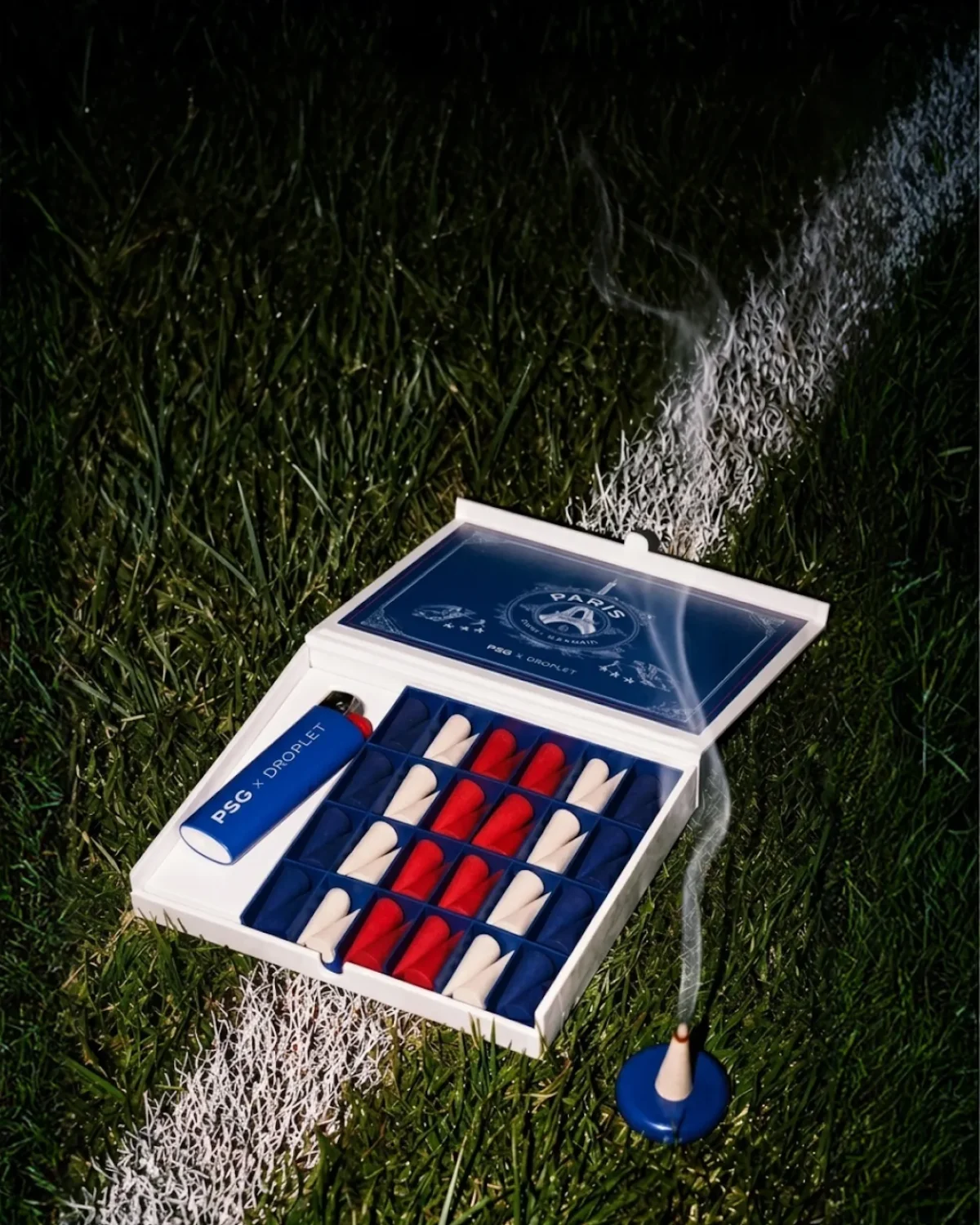 Droplet et Paris Saint-Germain enferment l'intensité d'un jour de match dans une collection de parfums d'intérieur