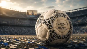 Le ballon de la Main de Dieu de Maradona aux encheres 0 Le ballon de la « Main de Dieu » : la relique de Maradona rejoue son but du siècle aux enchères