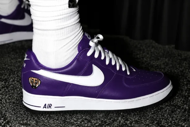 LeBron James aperçu avec la Victor Victor x Nike Air Force 1 Low '01 « Purple » au Fanatics Fest