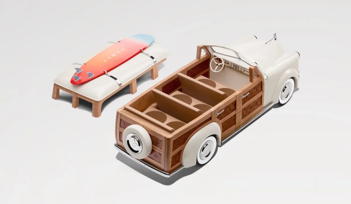 Louis Vuitton x Alex Israel Colognes Woody Wagon 3 Louis Vuitton et Alex Israel signent le road trip de collection ultime, les colognes Woody Wagon