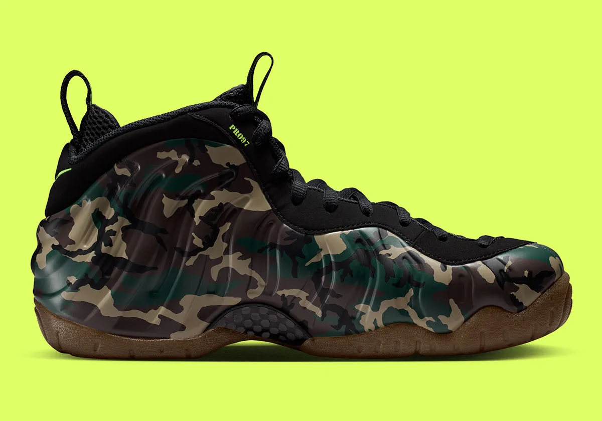 Nike Air Foamposite Pro Green Camo 3 Nike Air Foamposite Pro « Green Camo » : le retour d'un camouflage qui n'a jamais pris une ride