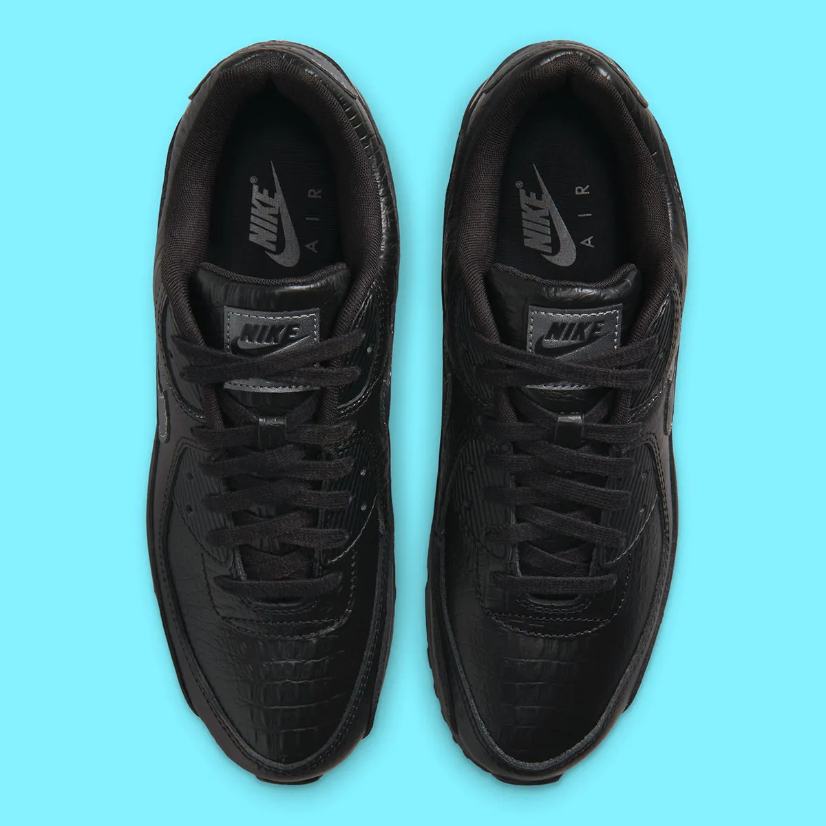 Nike Air Max 90 Black Croc 3 La Nike Air Max 90 « Black Croc » ravive le vieux réflexe du luxe discret