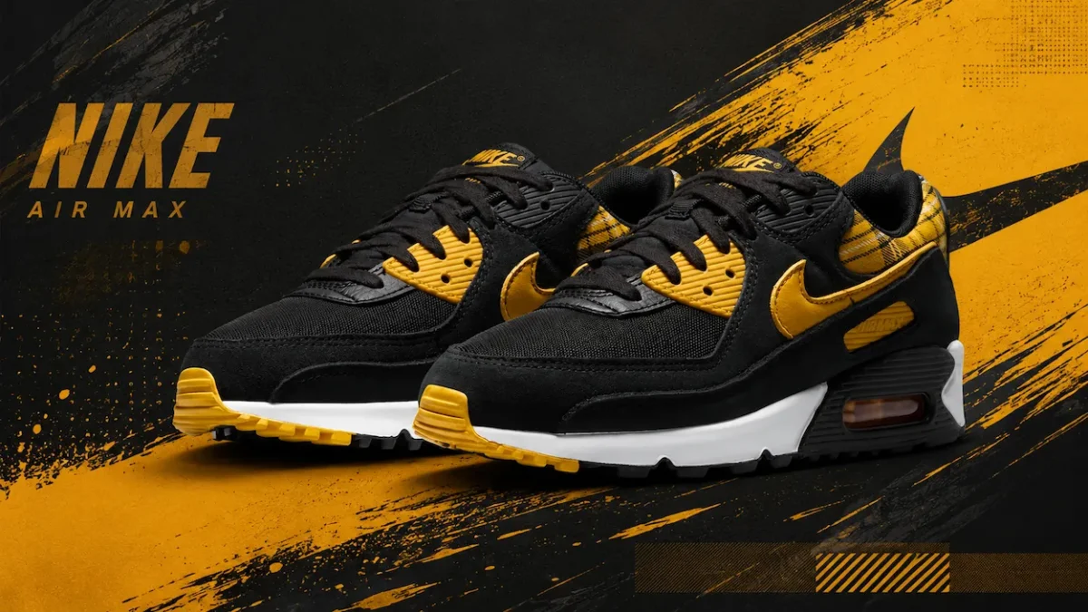 Nike Air Max 90 « Yellow Plaid », le tartan de Clueless refait surface sur le bitume
