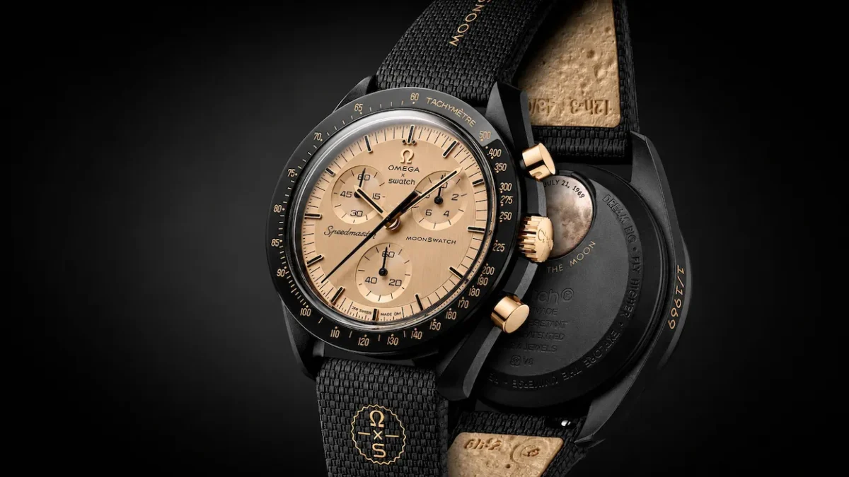 Swatch x OMEGA MoonSwatch MISSION TO THE MOON 1969 0 MoonSwatch MISSION TO THE MOON 1969, l’or d’Apollo 11 remis en orbite