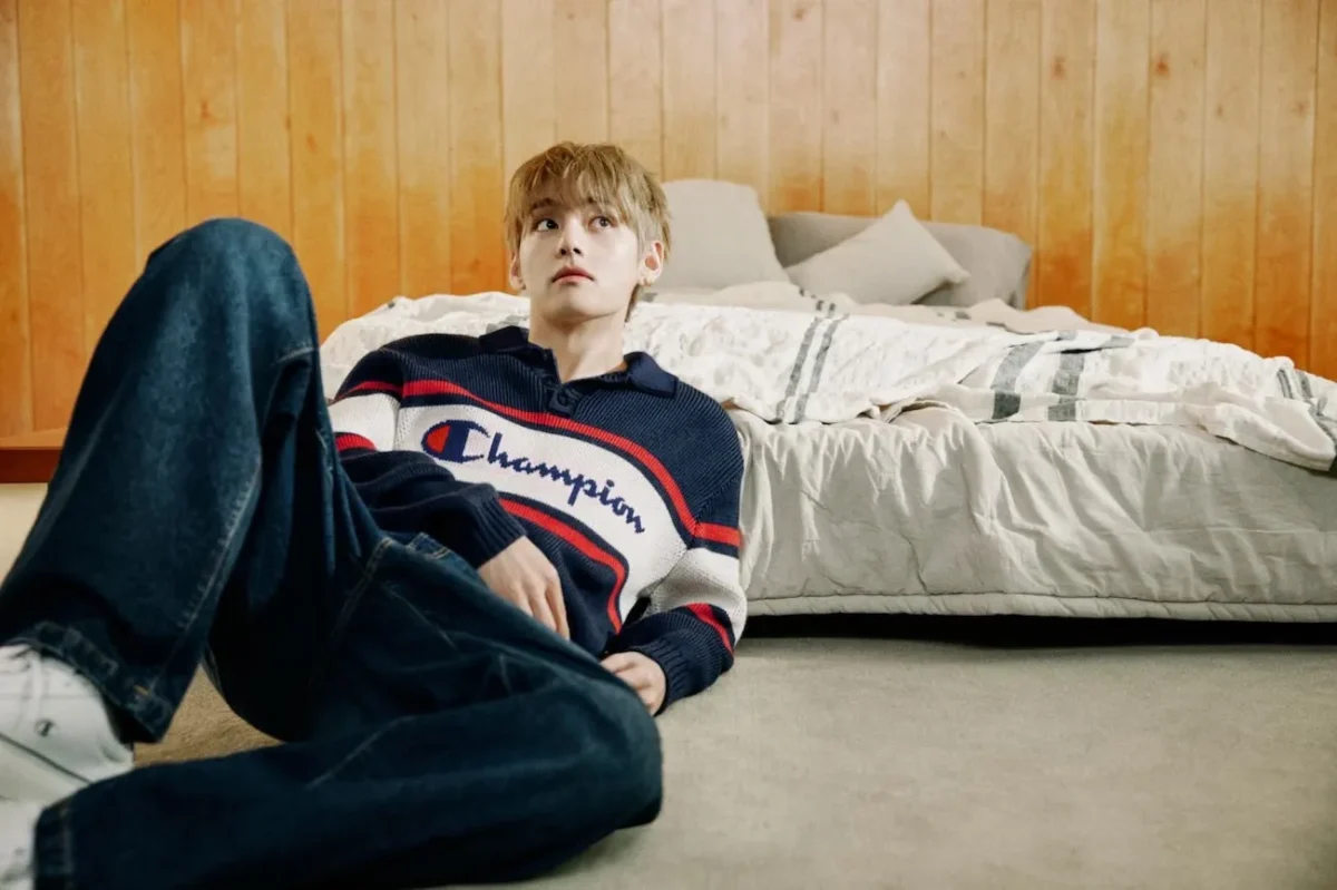 Champion habille V de BTS pour sa campagne « True Champion »