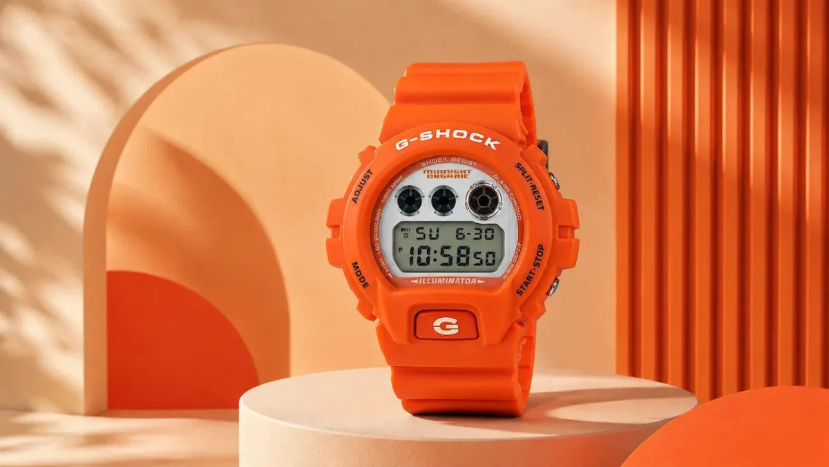 Larry June a transformé sa Corvette orange en G-SHOCK, et Midnight Organic en a fait un sold out