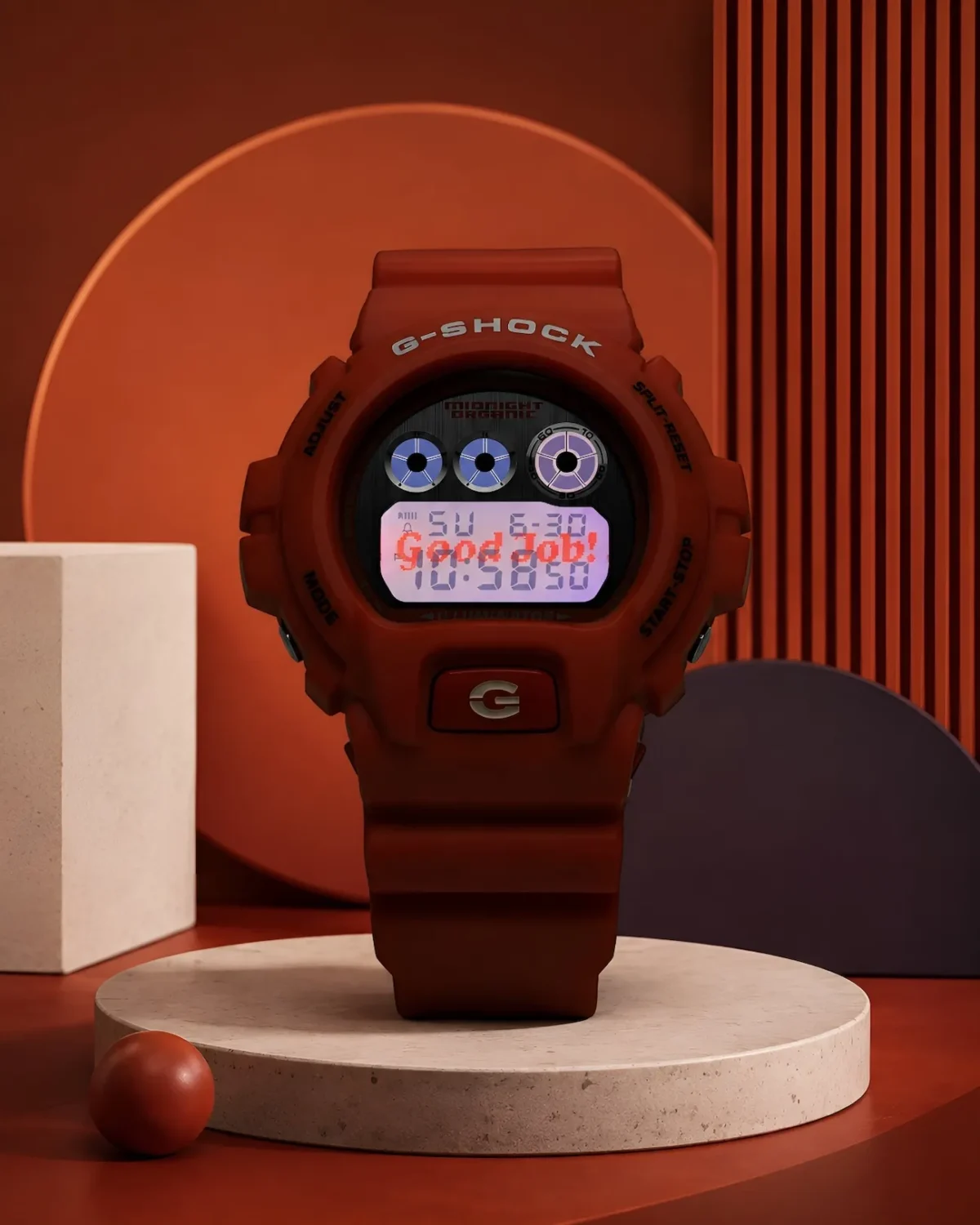 Larry June a transformé sa Corvette orange en G-SHOCK, et Midnight Organic en a fait un sold out