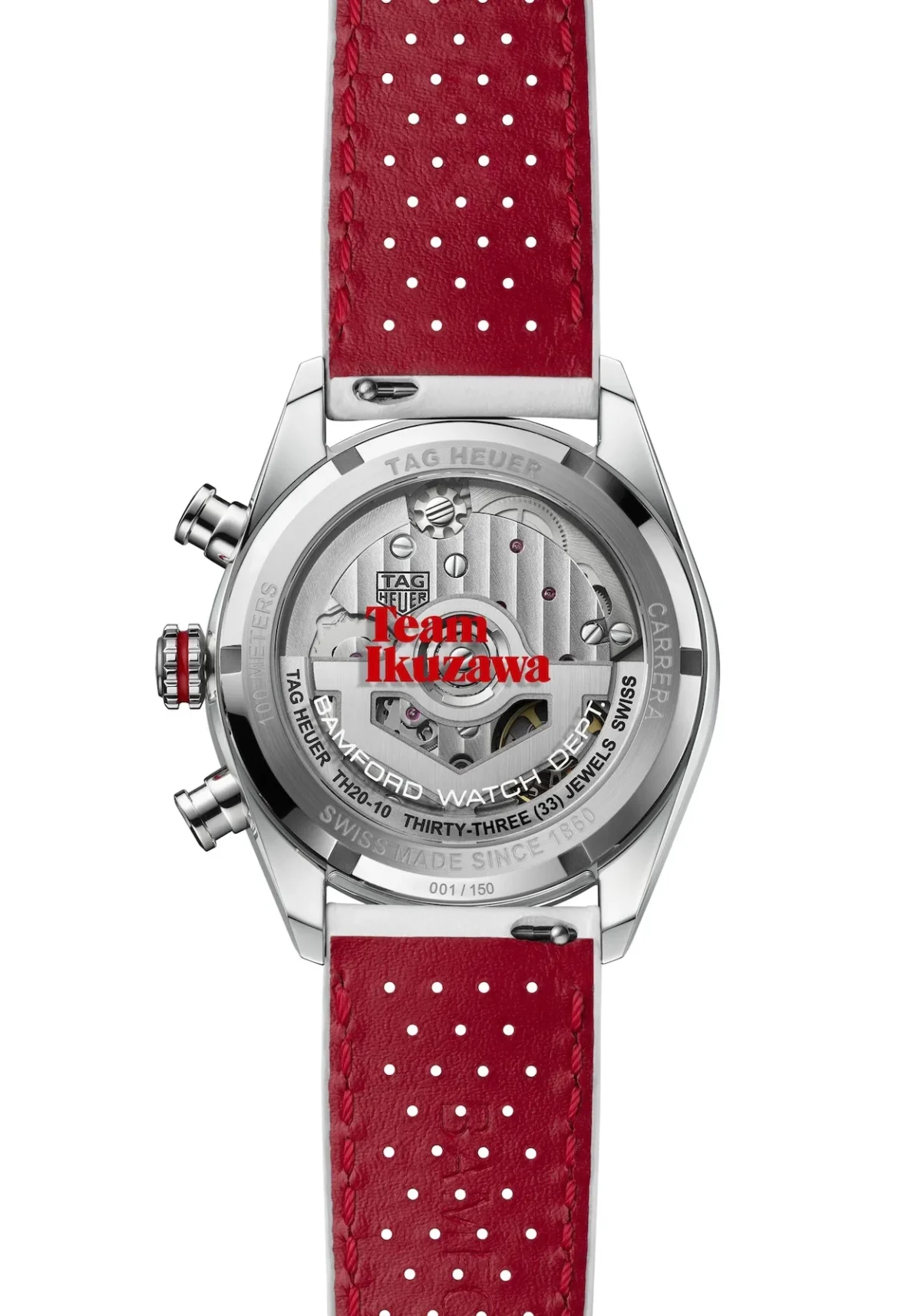La TAG Heuer Carrera Chronograph x Team Ikuzawa ravive le rouge et blanc du sport automobile japonais
