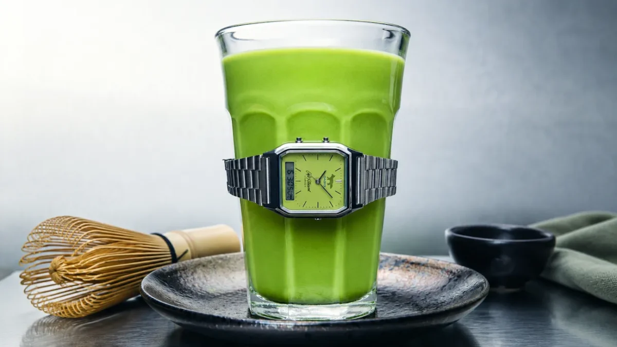 CASIO et Café Kitsuné remettent l'horlogerie japonaise au vert matcha