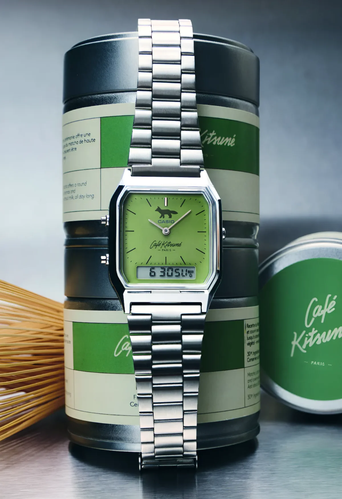 CASIO et Café Kitsuné remettent l'horlogerie japonaise au vert matcha