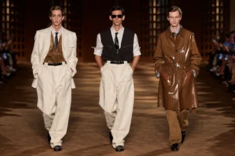 Pour le printemps 2027, Ferragamo signe une collection homme inspirée du désert et de l'élégance vintage