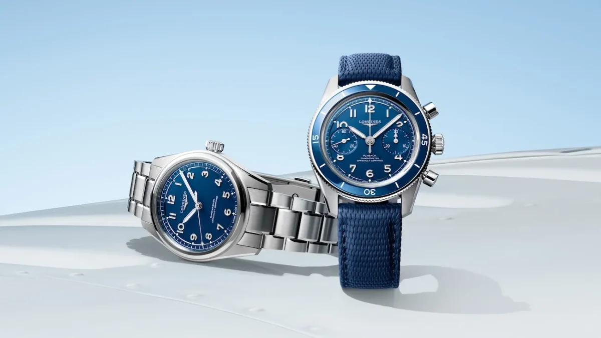 Longines Spirit Pilot Spirit Pilot Flyback 2026 0 Longines habille sa Spirit Pilot d'un bleu qu'elle n'avait encore jamais osé