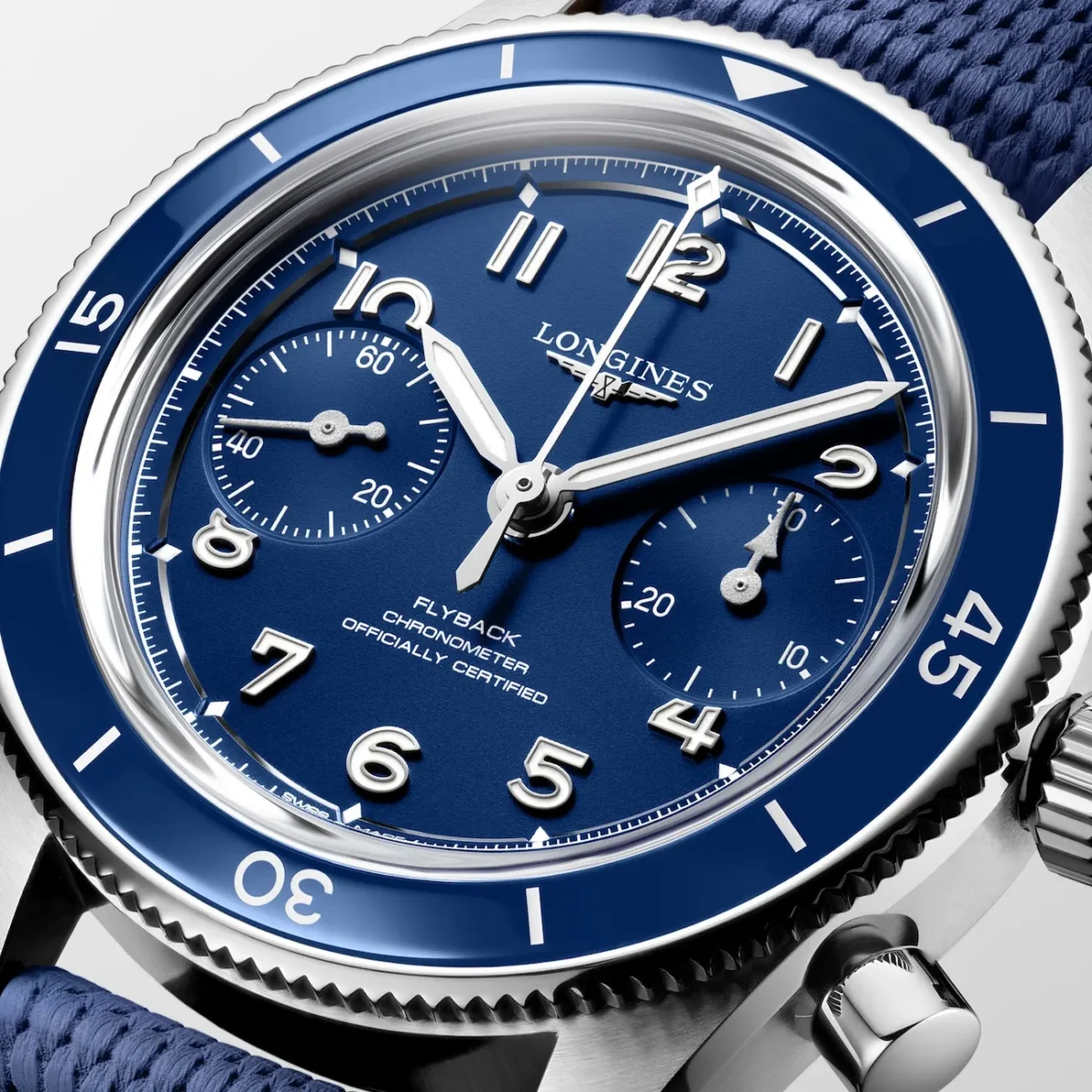 Longines Spirit Pilot Spirit Pilot Flyback 2026 3 Longines habille sa Spirit Pilot d'un bleu qu'elle n'avait encore jamais osé