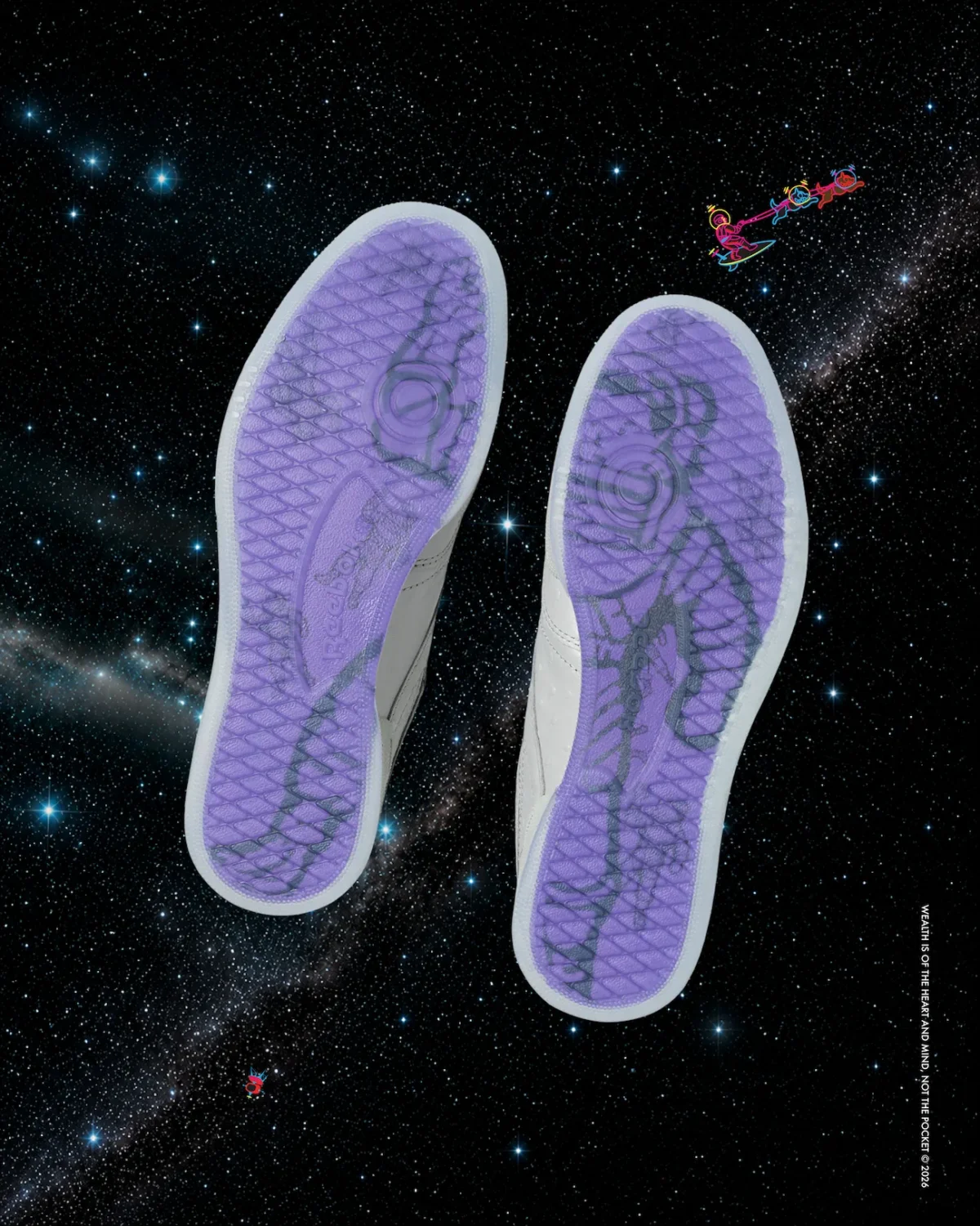 Reebok et Billionaire Boys Club envoient la Club C 85 conquérir la Lune