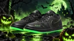 L’Air Jordan 1 Low « Halloween » sort ses griffes vert fluo pour la nuit des citrouilles