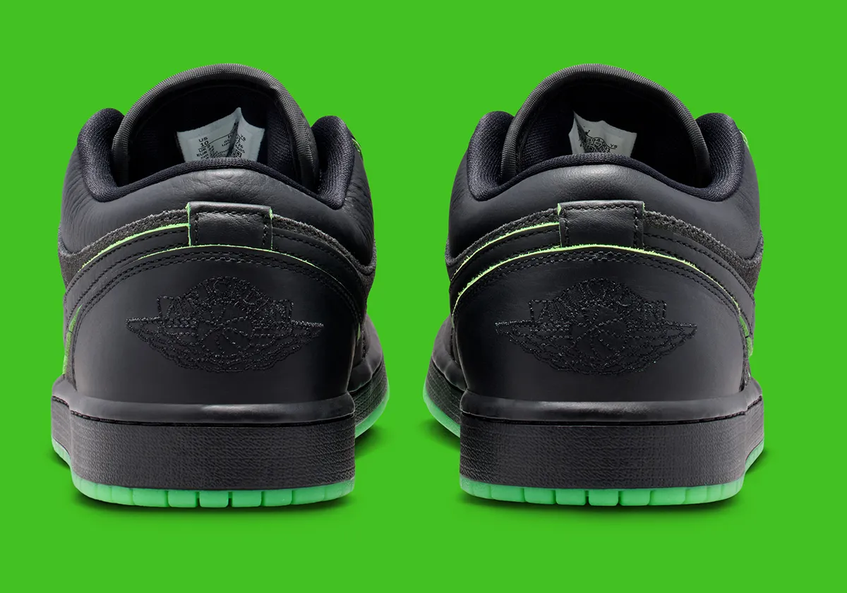 L’Air Jordan 1 Low « Halloween » sort ses griffes vert fluo pour la nuit des citrouilles