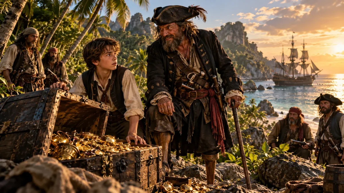Sous pavillon Ridley Scott, L'Île au trésor embarque Barbe Noire et Hugh Jackman