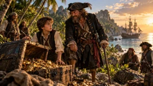 Ile au tresor Ridley Scott Sous pavillon Ridley Scott, L'Île au trésor embarque Barbe Noire et Hugh Jackman
