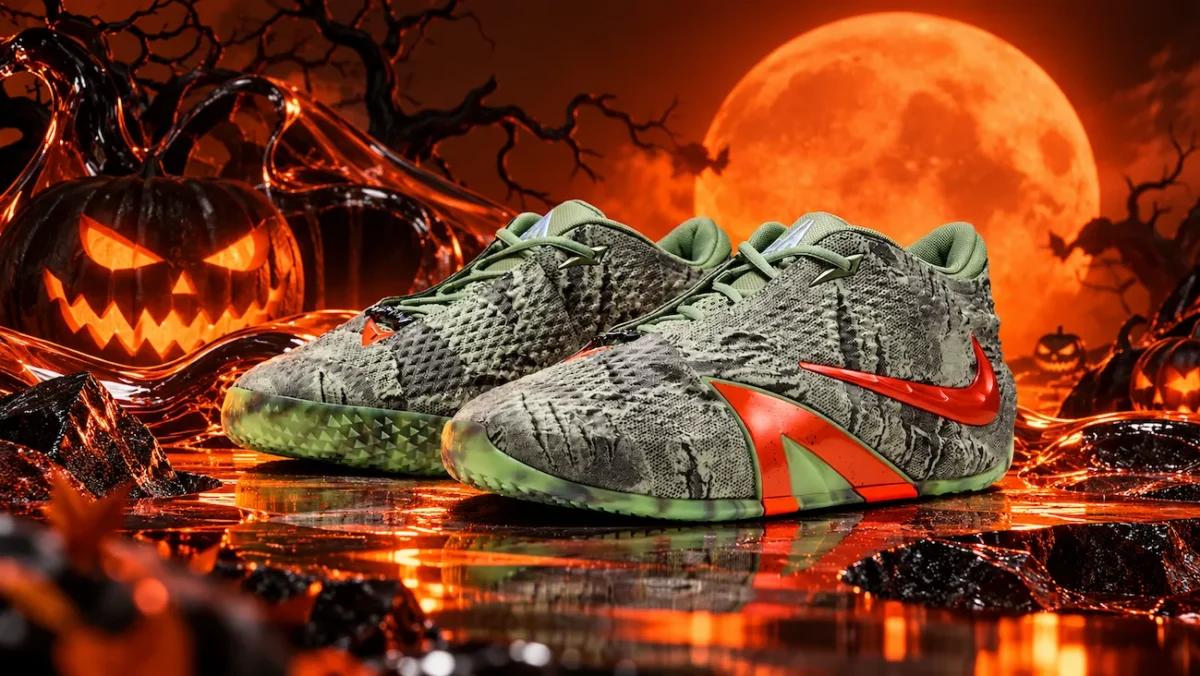 La Nike Ja 4 « Halloween » enterre la citrouille sous un vert de marais