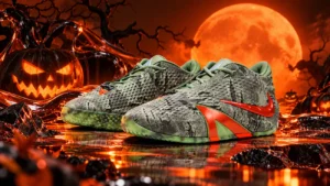 La Nike Ja 4 « Halloween » enterre la citrouille sous un vert de marais