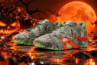 La Nike Ja 4 « Halloween » enterre la citrouille sous un vert de marais