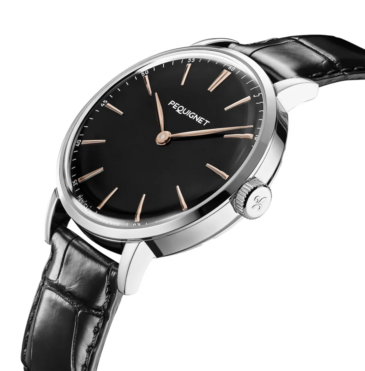 La Pequignet Attitude Onyx 39 mm fait entrer la pierre noire dans la collection permanente